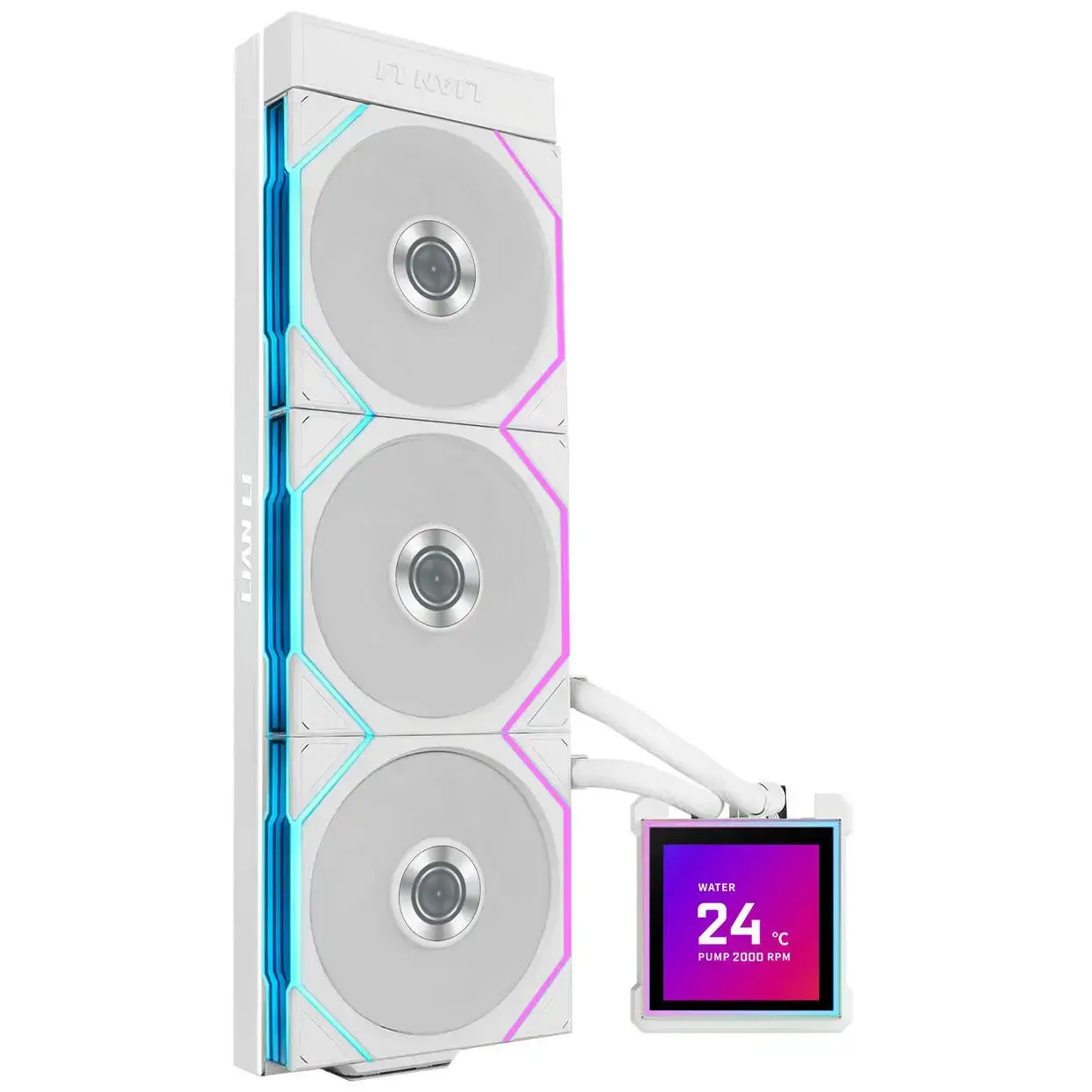 Охладител за процесор Lian Li HydroShift II LCD-S 360TL RGB - Бял - image 3