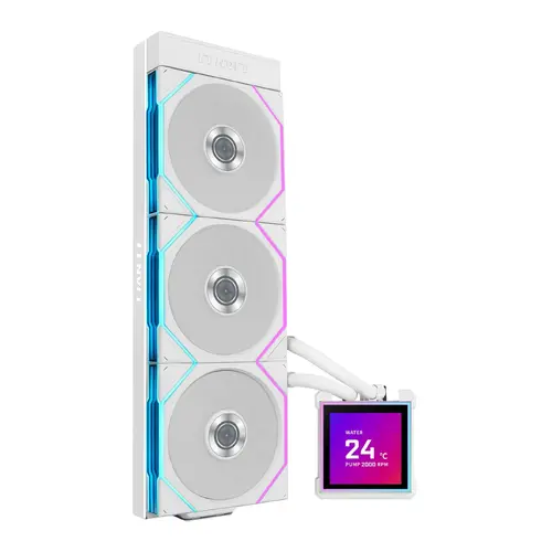 Cooler pentru procesor Lian Li HydroShift II LCD-S 360TL RGB - Alb - 1
