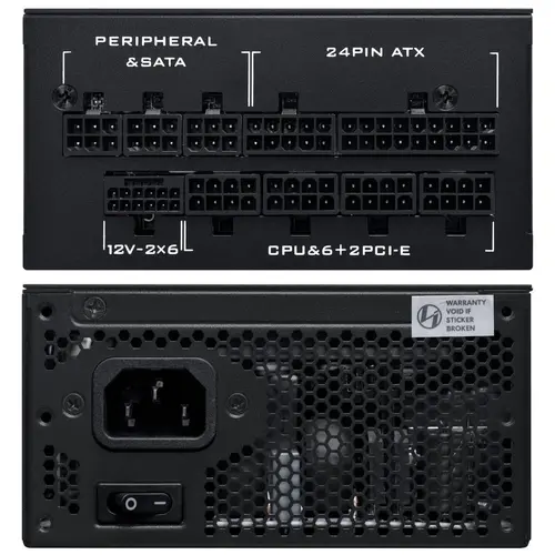 Захранващ блок Lian Li SP850 Black 850W 80+ Platinum PCIe 5.1, ATX 3.1 - image 3