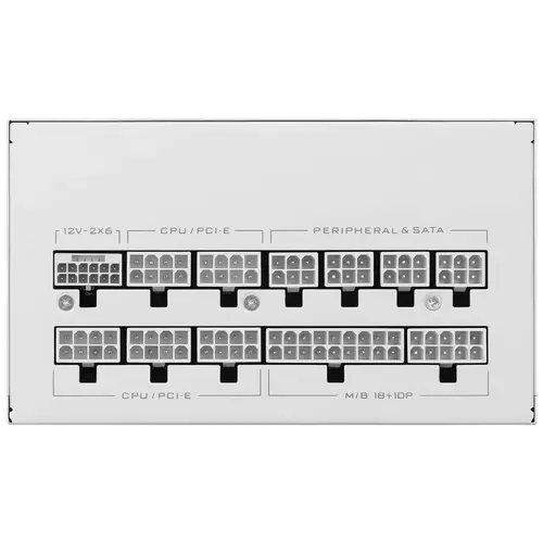 Захранващ блок Lian Li SX1200P White 1200W 80+ Platinum PCIe 5.1, ATX 3.1 - image 4