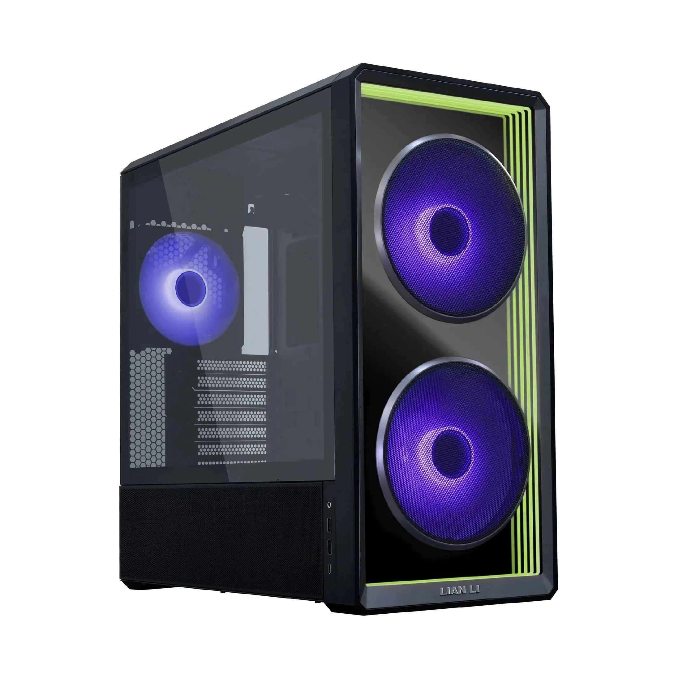 Кутия Lian Li LANCOOL 217 INF RGB Mid-Tower, Tempered Glass - Черна