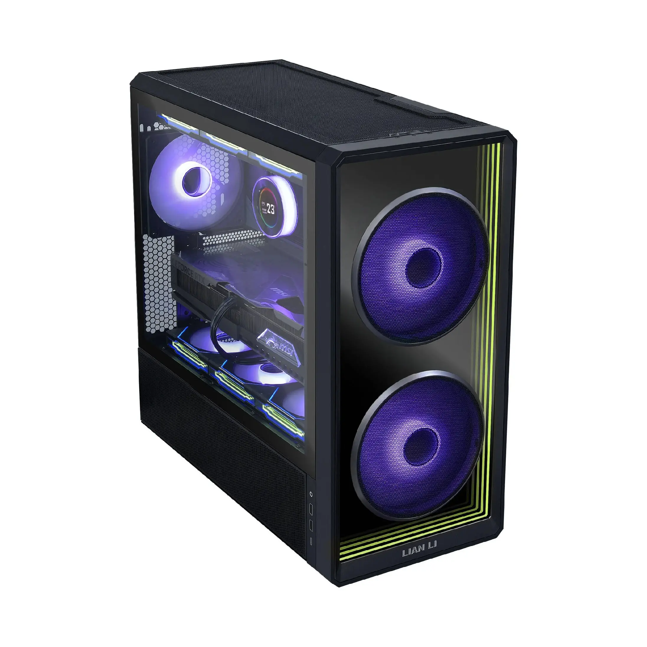 Кутия Lian Li LANCOOL 217 INF RGB Mid-Tower, Tempered Glass - Черна - image 1