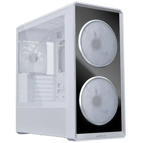 Кутия Lian Li LANCOOL 217 INF RGB Mid-Tower, Tempered Glass - Бял - image 1