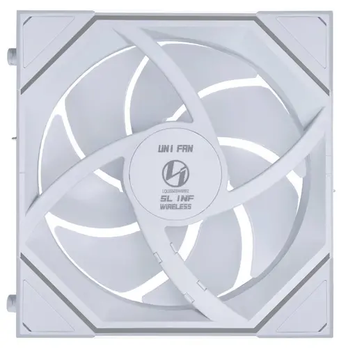 Вентилатор Lian Li UNI FAN SL-INF Wireless ARGB PWM - Reverse Blade, 120 mm Бял - image 4