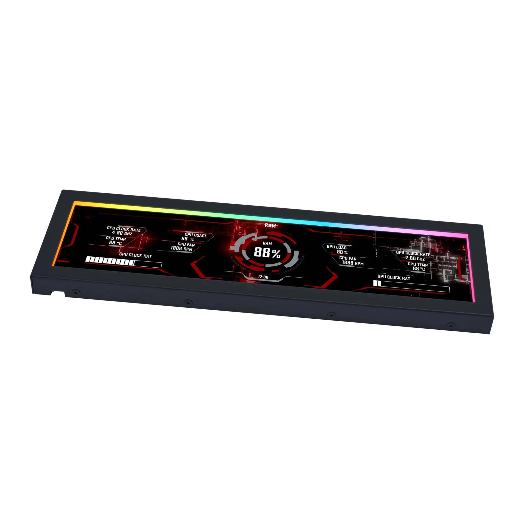 Πάνελ ελέγχου Lian Li 8.8" Universal Screen - Μαύρο - image 1