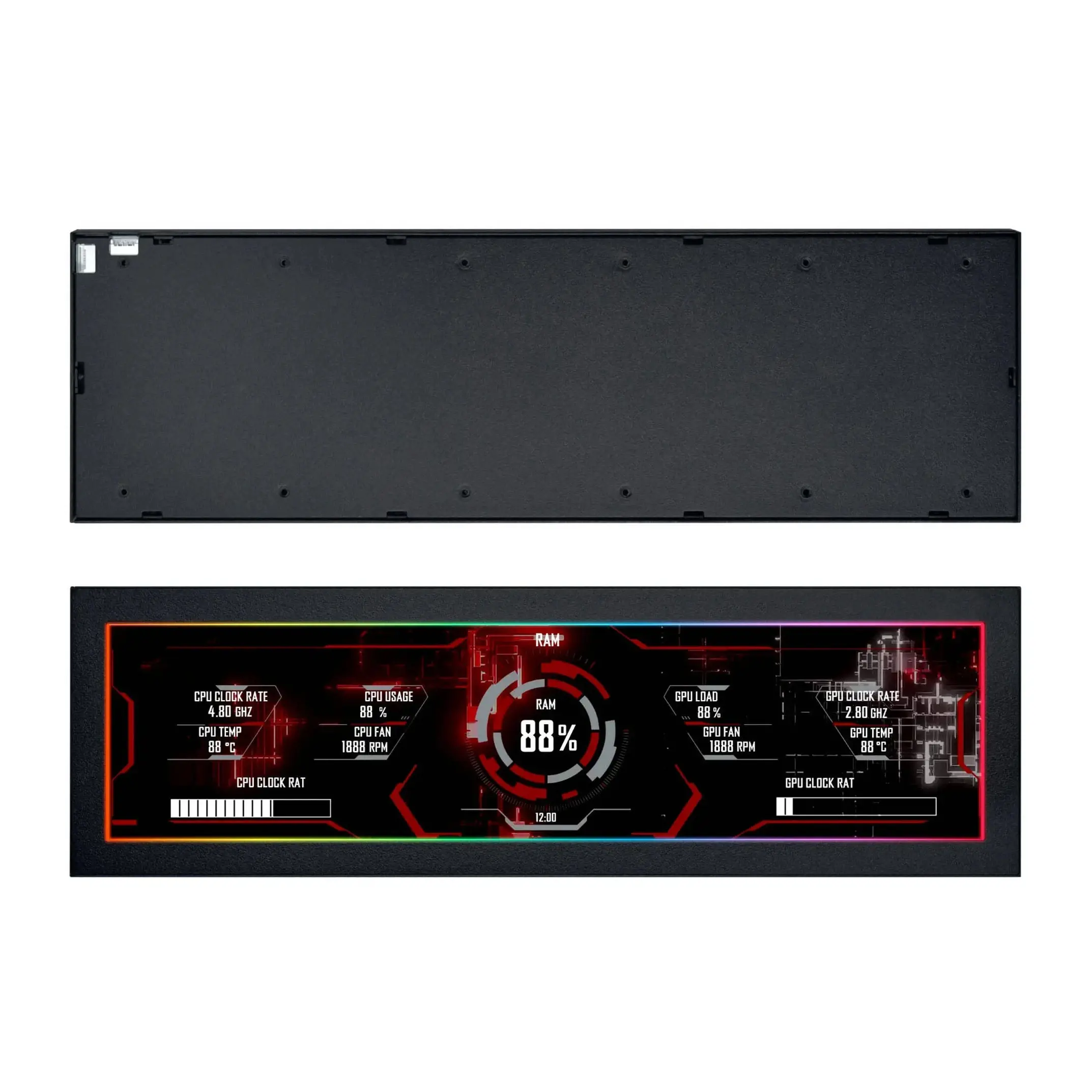 Panou de comandă Lian Li 8.8" Universal Screen - Negru - image 2
