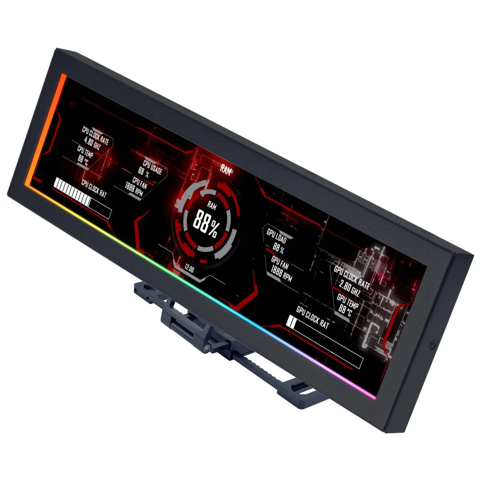 Πάνελ ελέγχου Lian Li 8.8" Universal Screen - Μαύρο - image 4