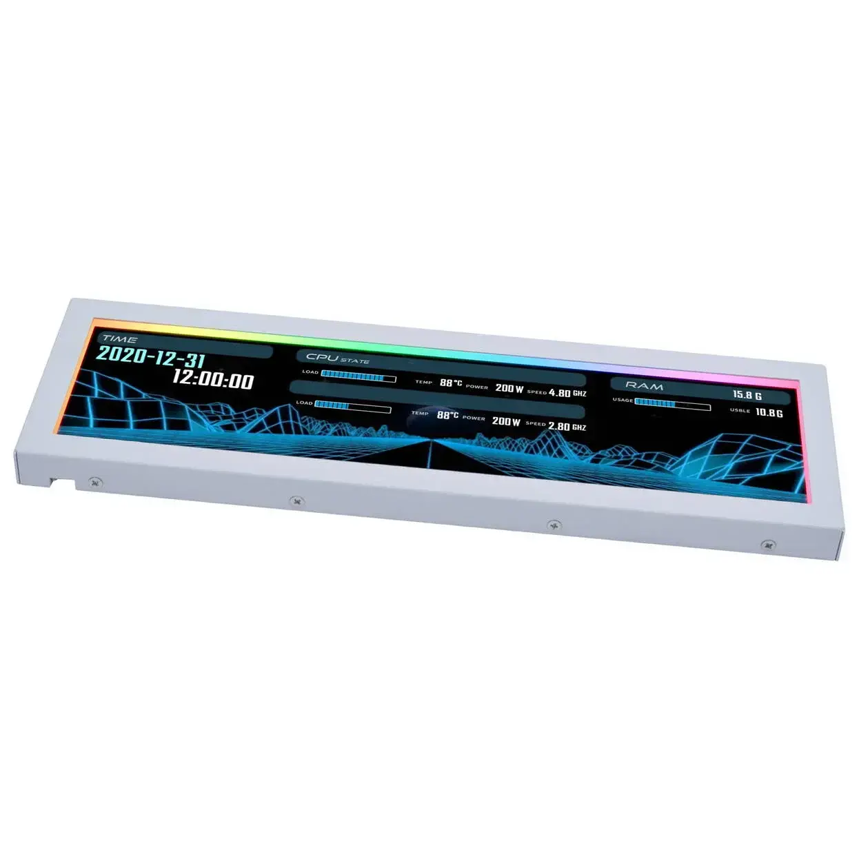 Команден панел Lian Li 8.8" Universal Screen - White - image 1