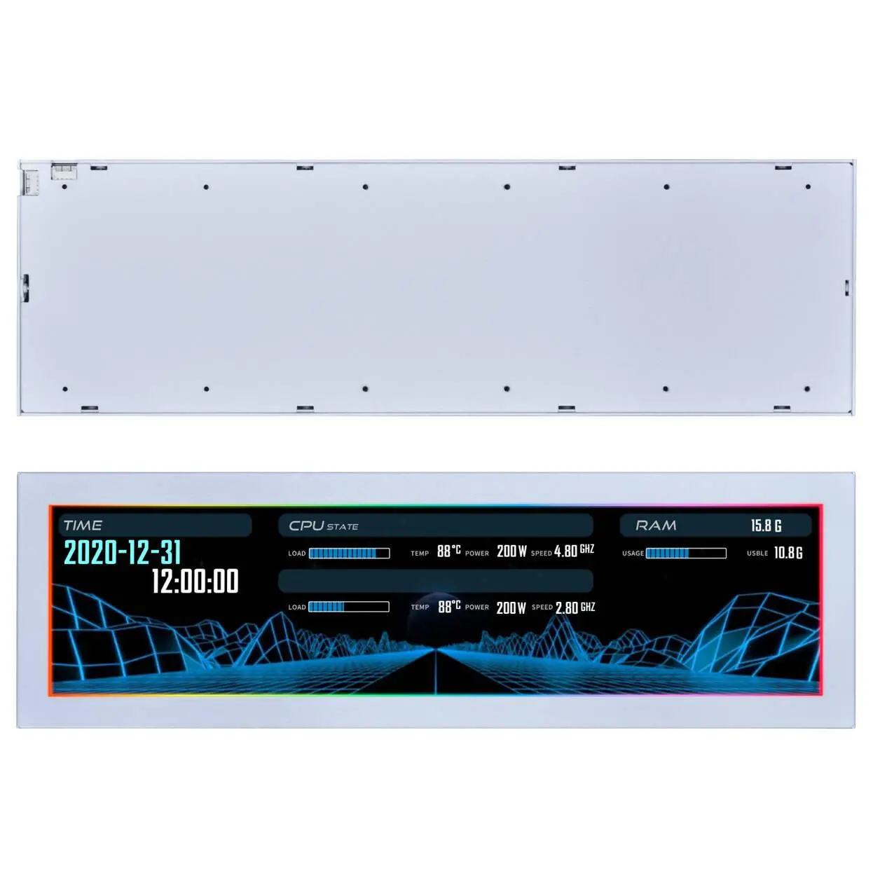 Команден панел Lian Li 8.8" Universal Screen - White - image 2