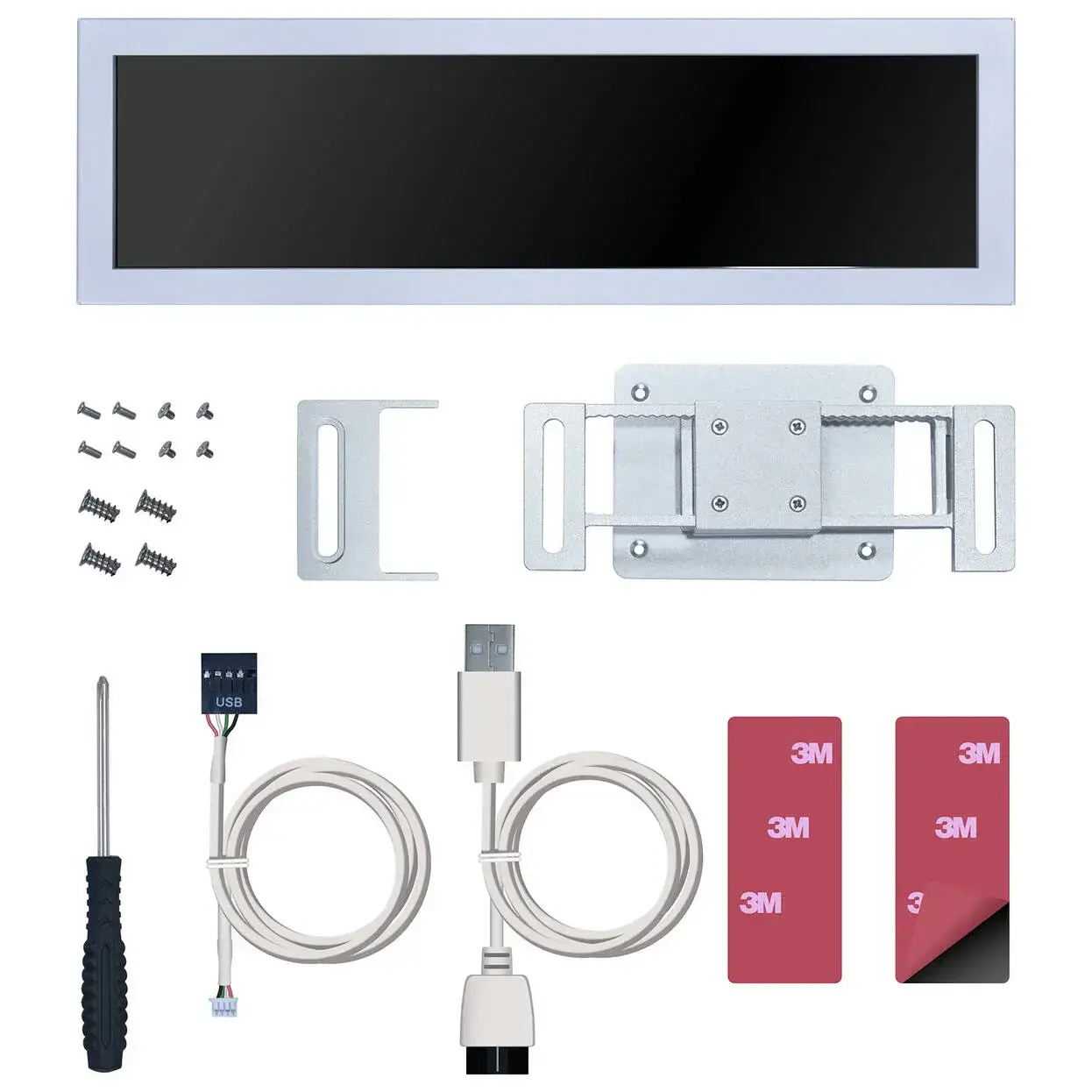 Команден панел Lian Li 8.8" Universal Screen - White - image 3