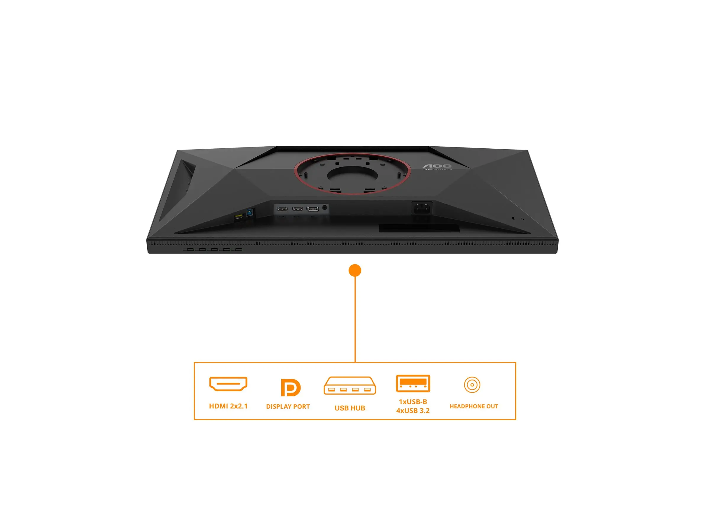 Monitor, AOC U27G4XM, 27" Fast IPS MiniLED, 3840x2160@160Hz, 1ms GtG, 1200cd/m2, 1000:1, 80M:1 DCR, Adaptive Sync, FlickerFree, Low Blue Mode - image 12