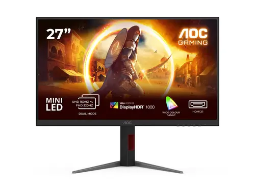 AOC U27G4XM 27inch MiniLed UHD Fast IPS 1 ms 160Hz 1200cd/m2 HDMI 2.1 DP USB 3.2 HUB USB - image 1