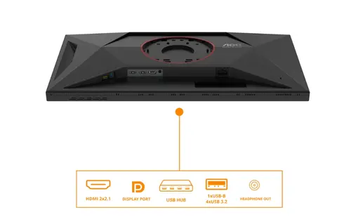 Монитор, AOC U27G4XM, 27" Fast IPS MiniLED, 3840x2160@160Hz, 1ms GtG, 1200cd/m2, 1000:1, 80M:1 DCR, Adaptive Sync, FlickerFree, Low Blue Mode, Tilt, Height Adjust, Pivot, Swivel, HDMI, DP, USB hub - image 3