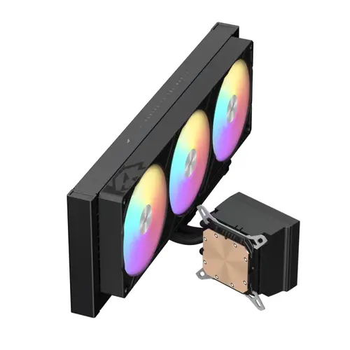 Gamemax водно охлаждане Water Cooling GLACIER 360 LCD BK - Addressable RGB - image 6