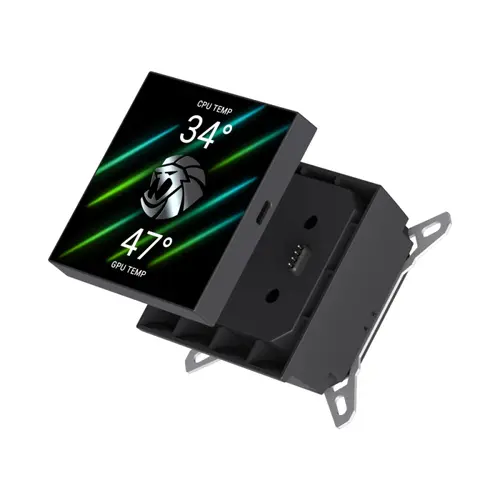 Gamemax водно охлаждане Water Cooling GLACIER 360 LCD BK - Addressable RGB - image 8