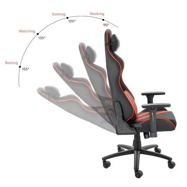Геймърски стол Nemesis Red Claw - image 6