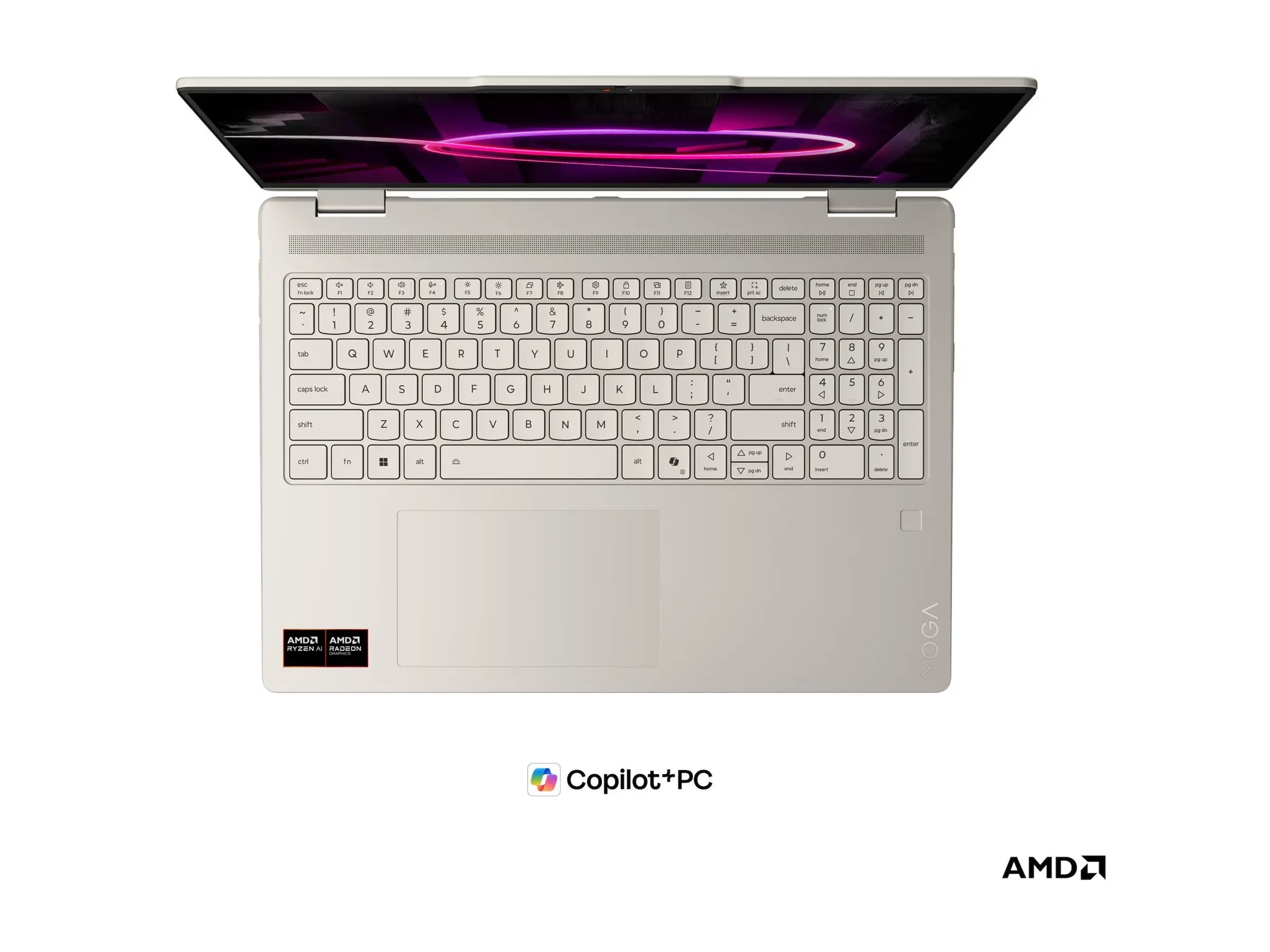 LENOVO Yoga 7 2-in-1 AMD Ryzen AI 7 445 16inch 2.8K OLED 500N Touch 32GB DDR5 1TB W11H Seashell 3y + Pen - image 8