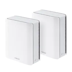 Меш система, Asus Mesh WiFi system, ZenWiFi BT8 2PK, BE14000, Tri-Band, up to 540m2, Tri-Core 1.8GHz CPU, 128MB/1GB Flash/RAM, 2.5G dual-port, Smart Home Master SSIDs, AiProtection Pro, Adaptive QoS, VPN server/client, IPTV, OFDMA, AiMesh,White