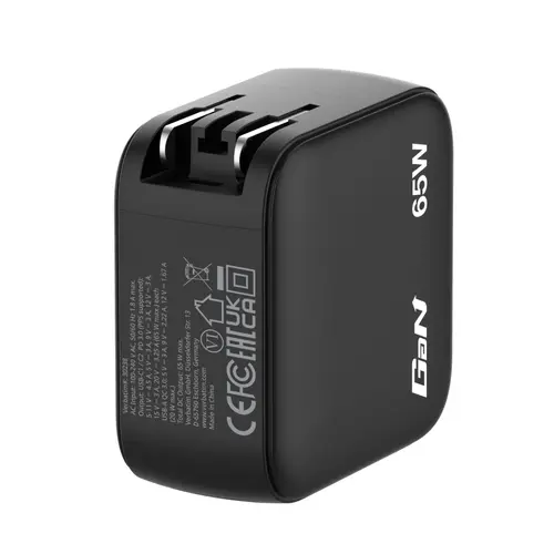 Încărcător, Verbatim Mini GaN Charger 65W with Display + 60W USB-C to USB-C Cable (Charger and Data transfer) Gri - 8