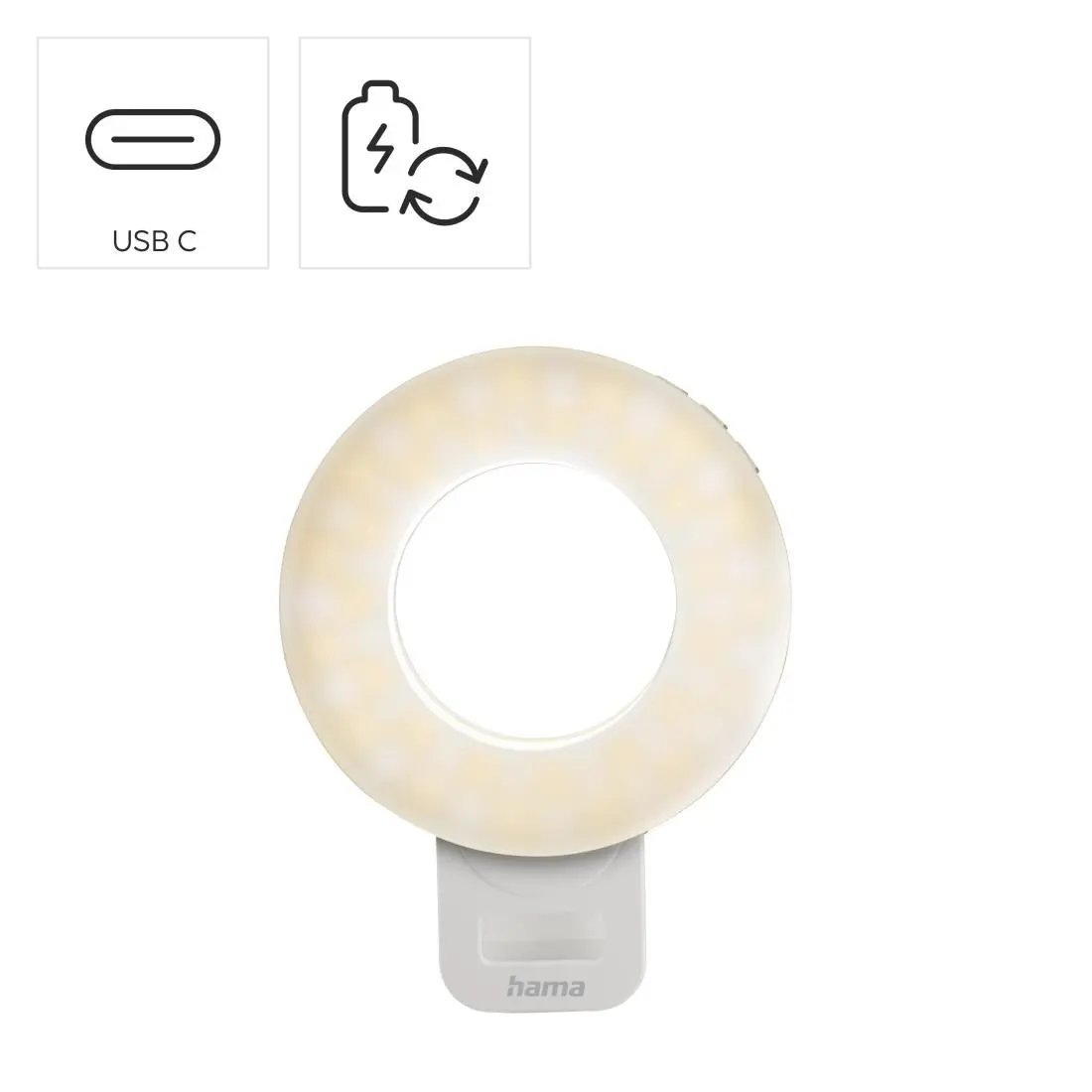 Hama LED Ринг Лампа "ToGo", 3 режима, презареждаема, USB-C - image 11