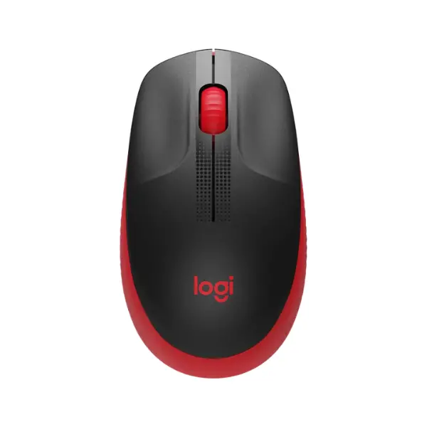 МИШКА LOGITECH M190 - wireless mouse, RF Wireless, Alkaline - Wireless / Безжична - Red - PN 910-005908