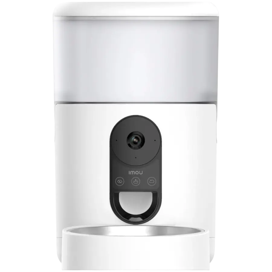 Imou Smart Pet Feeder, 360 panoramic view, 2.5K HD image, smart dispensing, pet and eating detection, built-in mic and speaker, battery mode 3x 1.5V D-size - image 1
