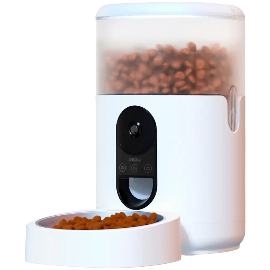 Imou Smart Pet Feeder, 360 panoramic view, 2.5K HD image, smart dispensing, pet and eating detection, built-in mic and speaker, battery mode 3x 1.5V D-size - image 2