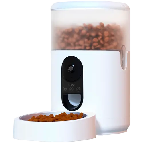 Imou Smart Pet Feeder, 360 panoramic view, 2.5K HD image, smart dispensing, pet and eating detection, built-in mic and speaker, battery mode 3x 1.5V D-size - image 2