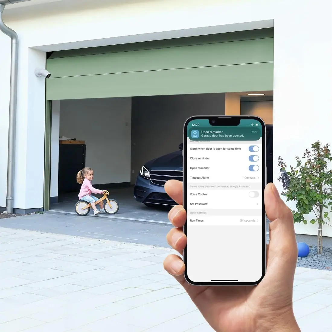 HAMA Смарт контролер за гаражна врата, Wi-Fi, със сензор, управление чрез приложение/гласова команда - image 6