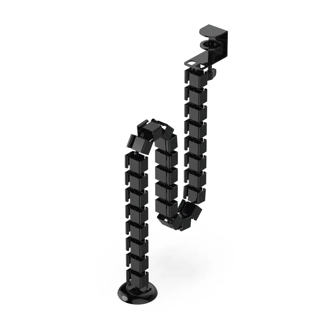 uRage Organizator de cabluri "Spine", 130 cm, negru - image 5