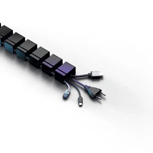 uRage Οργανωτής καλωδίων "Spine", 130 cm, μαύρο - 8