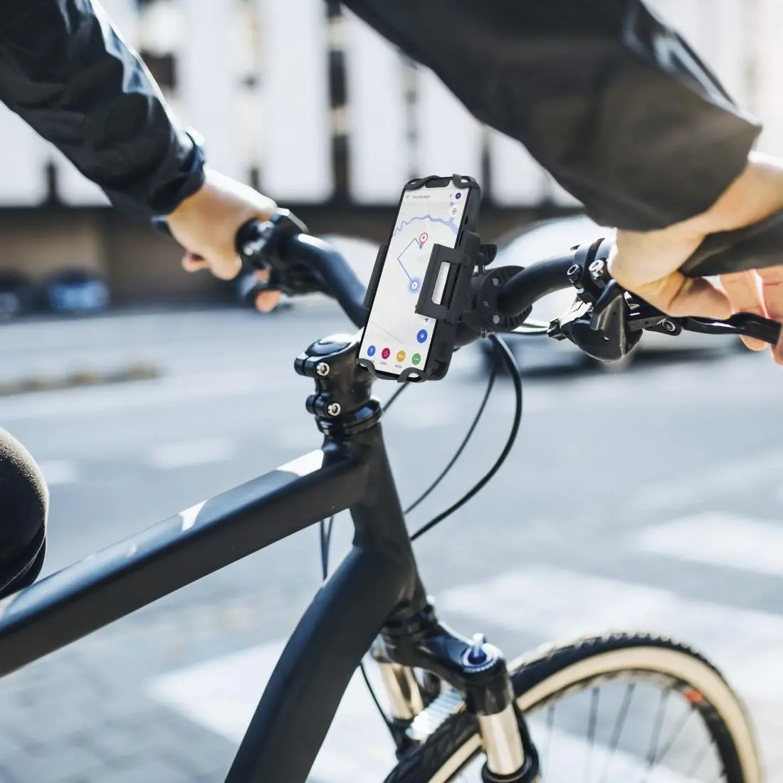 HАМА Suport de telefon mobil pentru bicicletă, "Strong", rotativ la 360 de grade - image 19