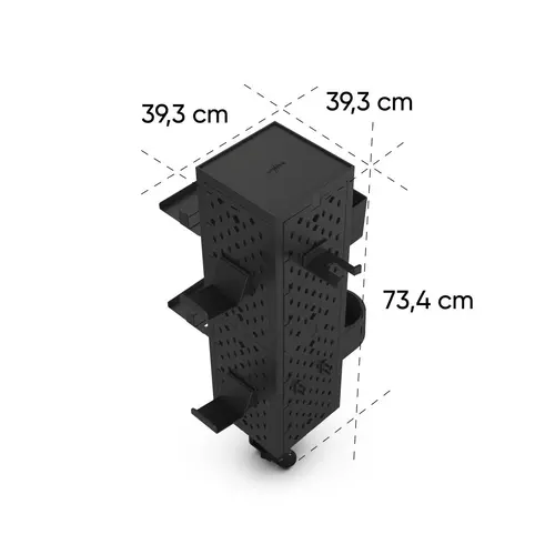 uRage модулен комплект Peg Board, монтаж на стена/маса, черен - image 26