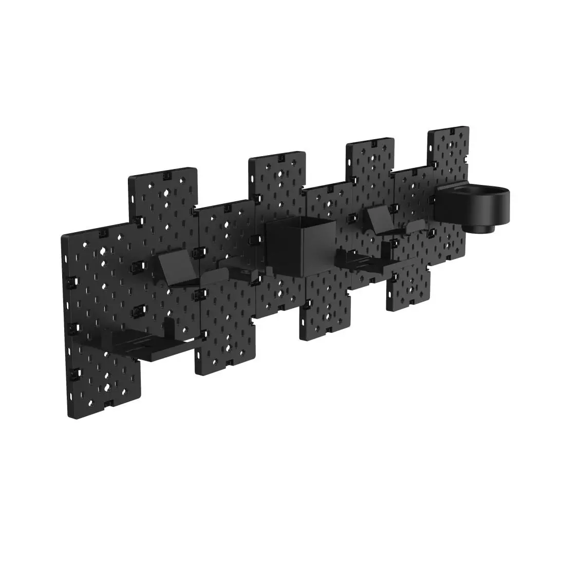 uRage модулен комплект Peg Board, монтаж на стена/маса, черен - image 8