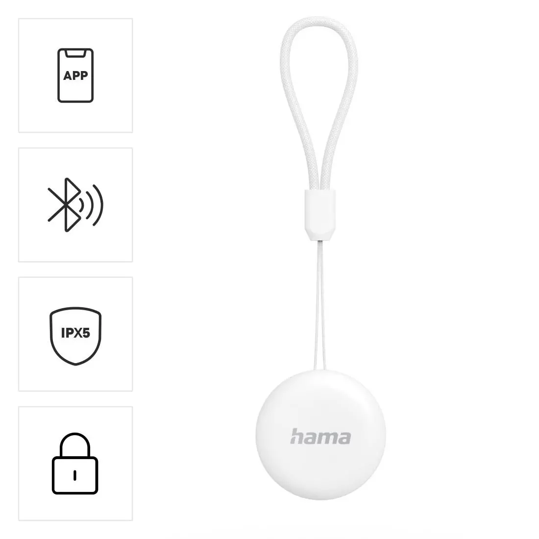 HAMA Тракер за Android „Find My Device“, с приложение, Bluetooth, бял - image 17