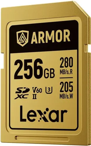 SDXC 256GB 280/210MB/s UHS-II,V60,U3, ARMOR LEXAR - image 1
