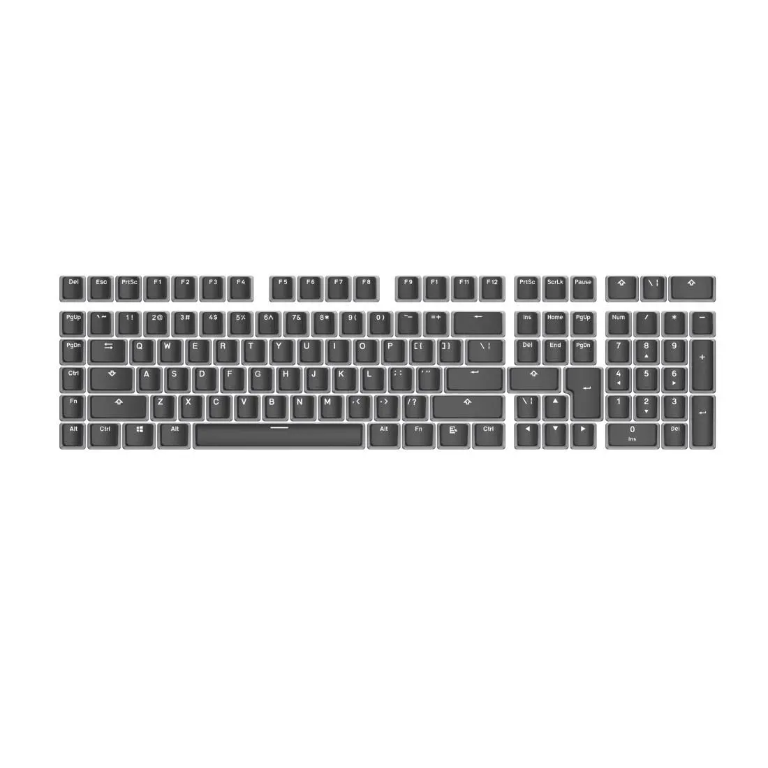uRage Капачки за механична клавиатура Doubleshot PBT Pudding - image 1