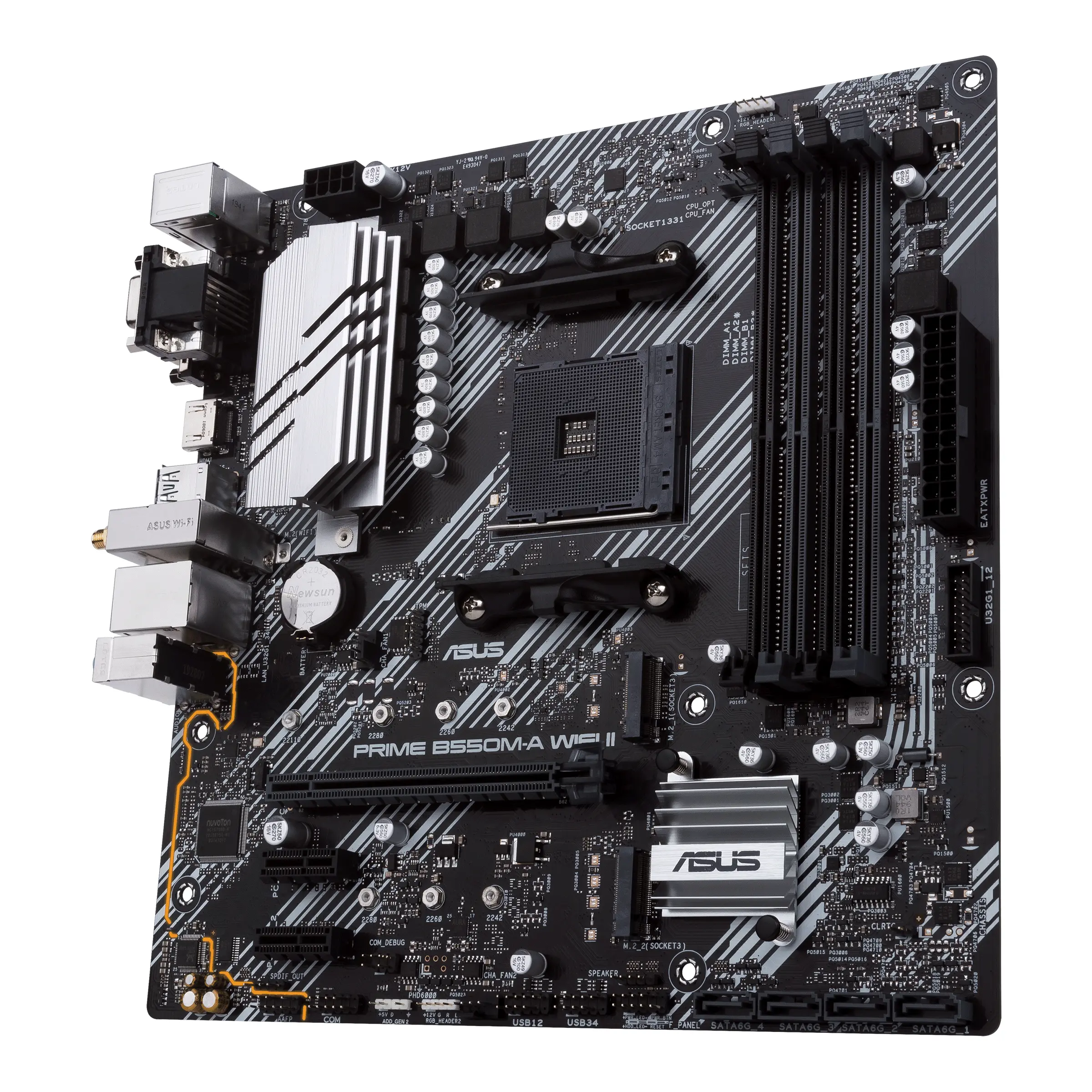 Дънна платка ASUS Prime B550M-A WIFI II, socket AM4 - image 2