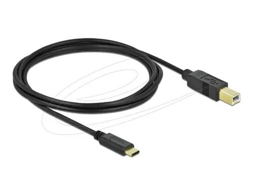 Кабел Delock USB-A 3.0 мъжко - USB-B мъжко, 5 м, 5 Gbps, Premium, Черен