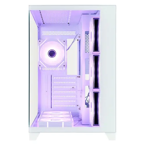 1stPlayer кутия Case ATX - MEGAVIEW MV8 White - 7 x 120 mm A-RGB fans included - image 1