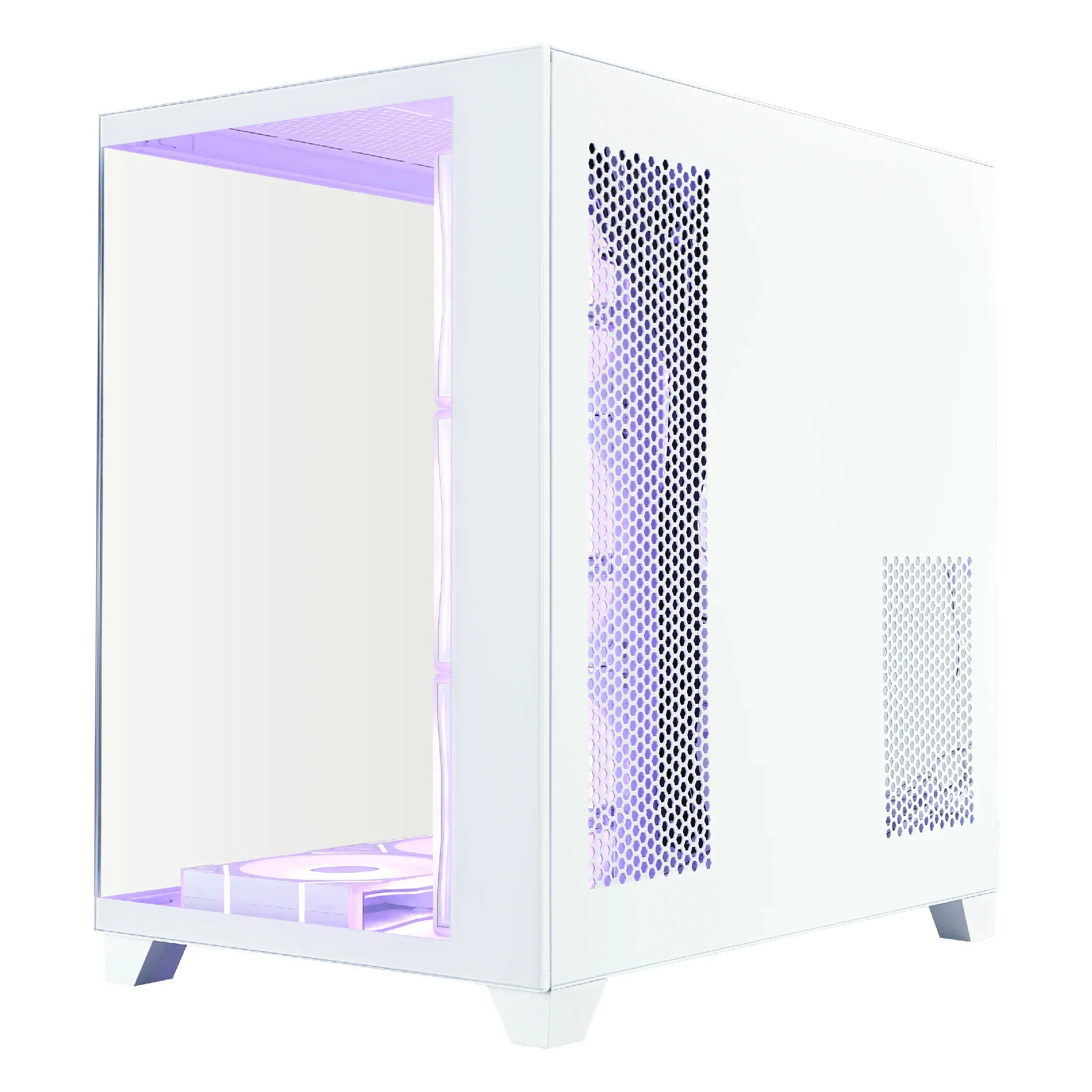 1stPlayer Κουτί Case ATX - MEGAVIEW MV8 Λευκό - 7 x 120 mm ανεμιστήρες A-RGB συμπεριλαμβάνονται - image 2
