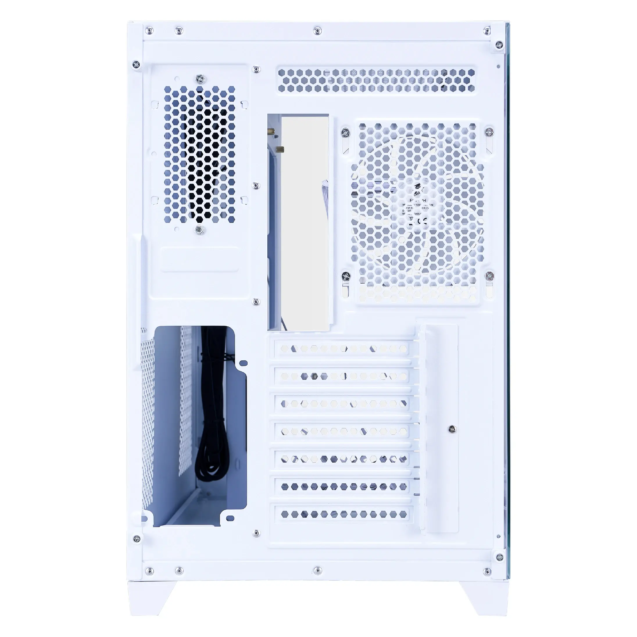 1stPlayer кутия Case ATX - MEGAVIEW MV8 White - 7 x 120 mm A-RGB fans included - image 5