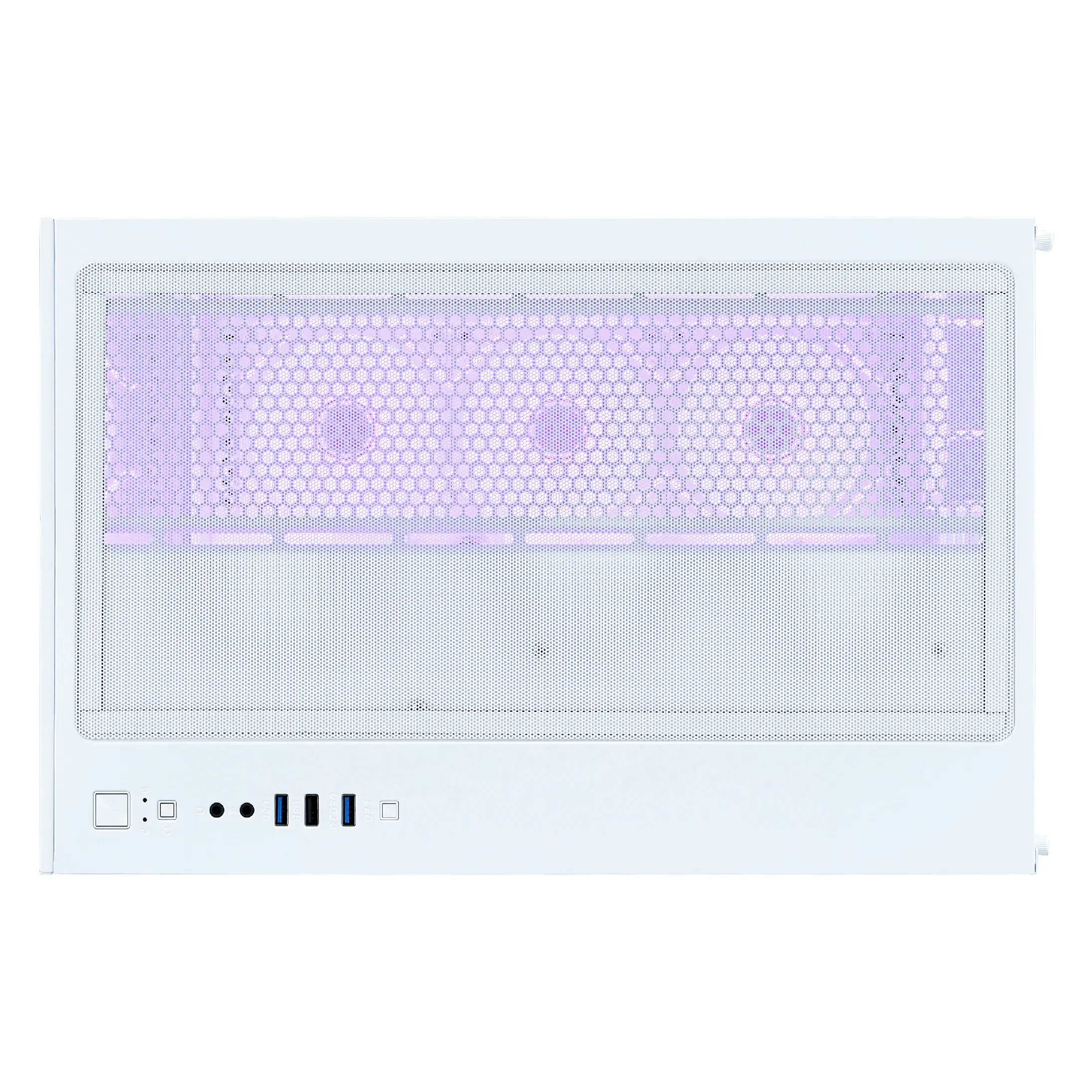 1stPlayer кутия Case ATX - MEGAVIEW MV8 White - 7 x 120 mm A-RGB fans included - image 6