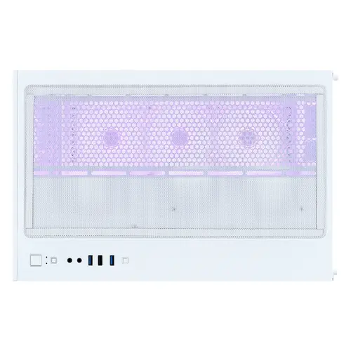 1stPlayer Carcasă Case ATX - MEGAVIEW MV8 Alb - 7 x 120 mm ventilatoare A-RGB incluse - 7
