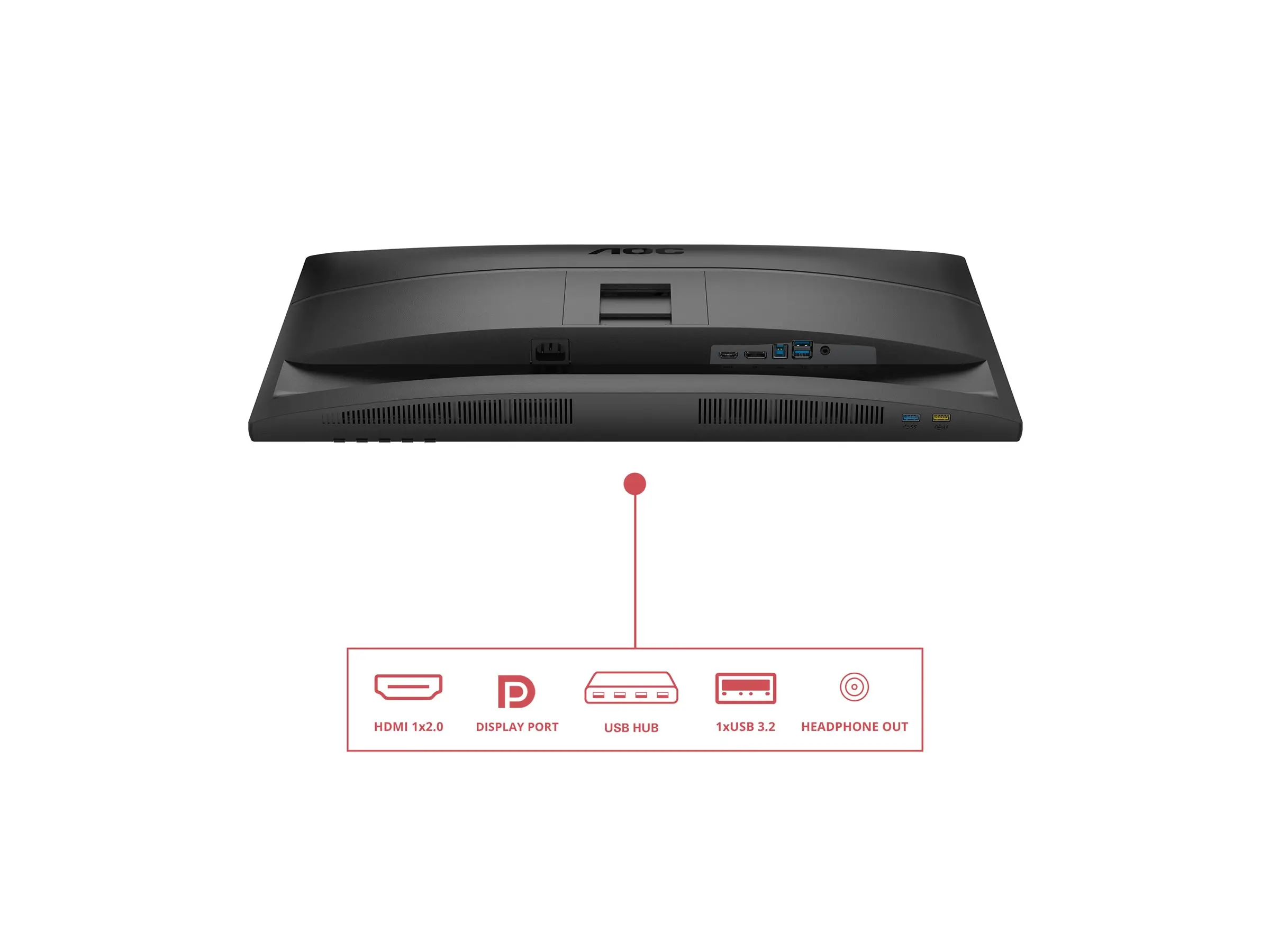 Monitor, AOC Q27E4U, 27" IPS WLED, 2560x1440@120Hz, 4ms GtG, 350cd m/2, 1500:1, 20M:1 DCR, Adaptive Sync, FlickerFree, Anti Blue Light, 2Wx2, Tilt - image 2