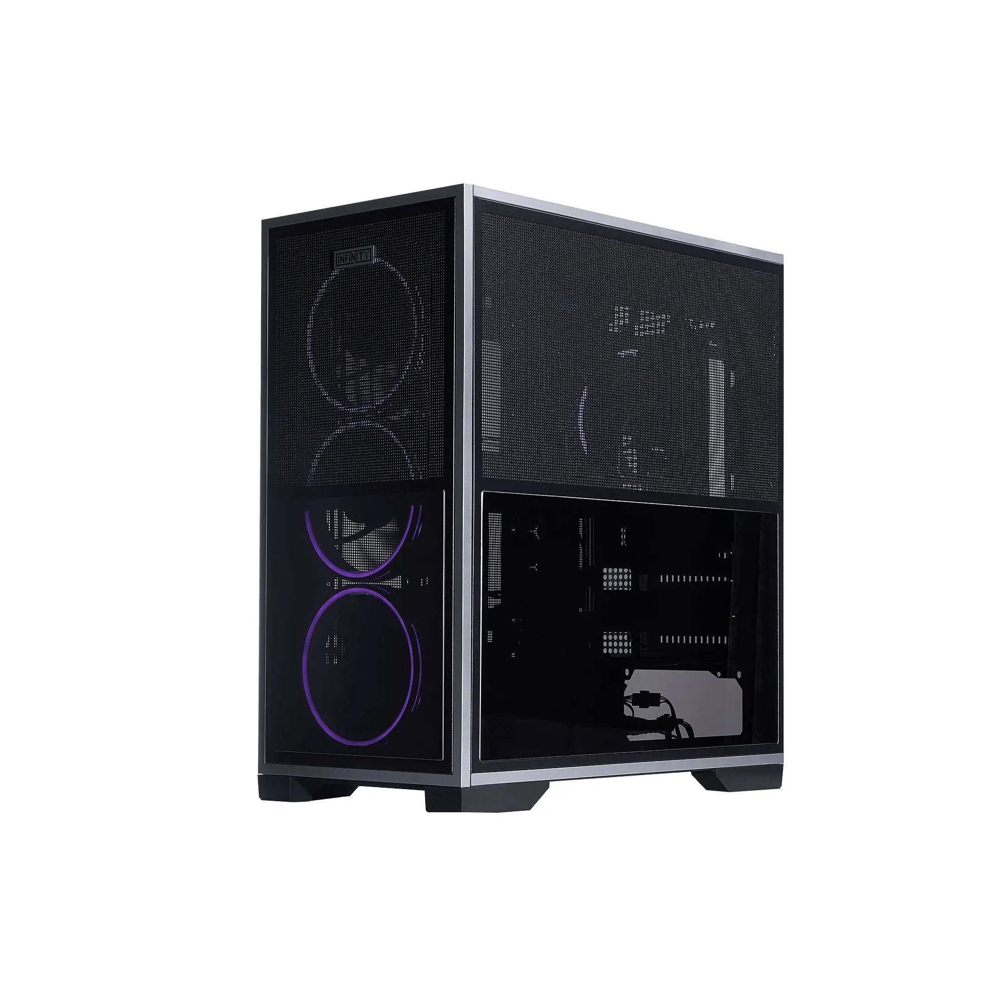 1stPlayer κουτί Case EATX - IF8 Black - 4 x 140 mm A-RGB fans included, USB-C - image 5