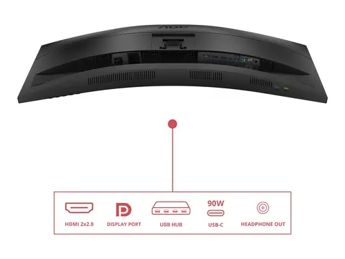 AOC CU34E4CV 34inch UWQHD VA 120Hz 21:9 2xHDMI 2.0 DP 1.4 USB-C - image 4