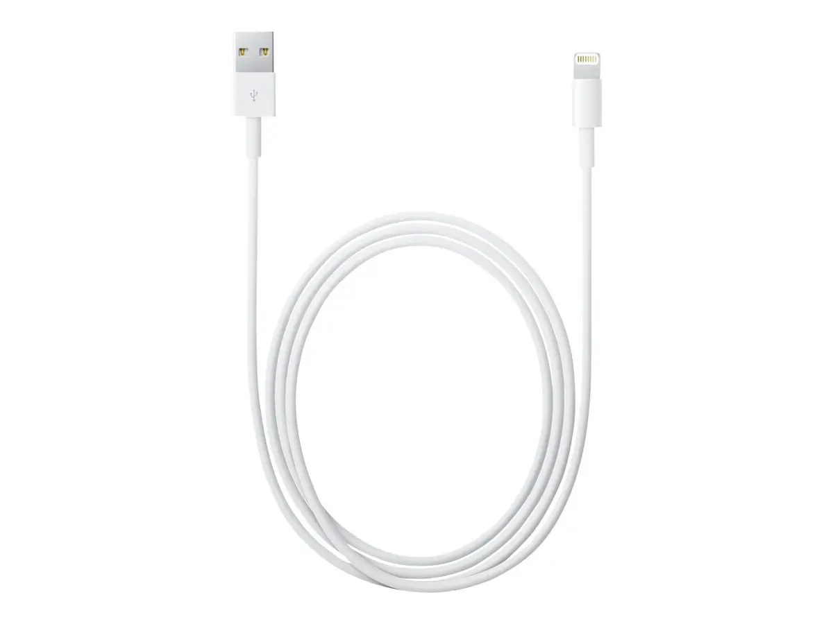 КАБЕЛ USB APPLE - USB към Lightning - 2,0 m - White - PN MD819ZM/A