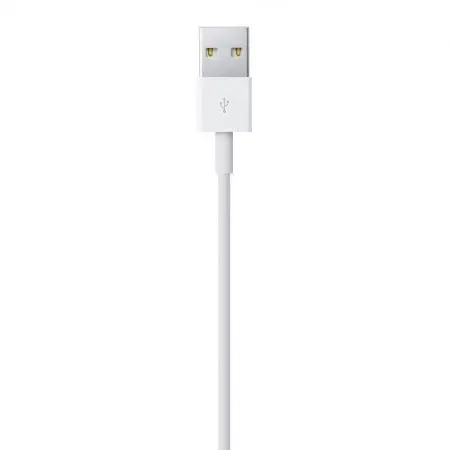 КАБЕЛ USB APPLE - USB към Lightning - 1,0 m - White - PN MXLY2ZM/A - image 2