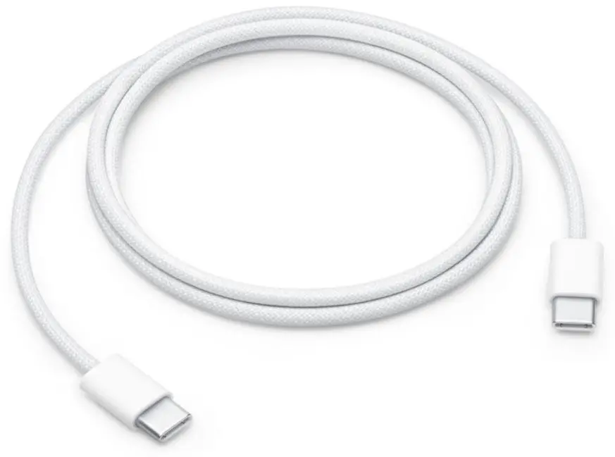 КАБЕЛ USB APPLE - USB-C към USB-C - 1,0 m - White - PN MQKJ3ZM/A